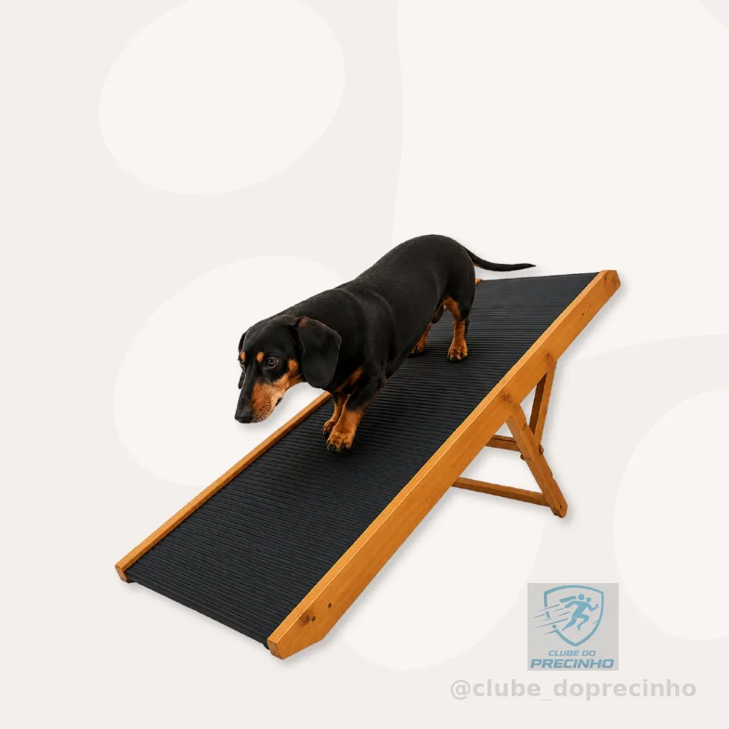 Rampa Pet Grande 70cm Resistente 3 Niveis de Altura Cama