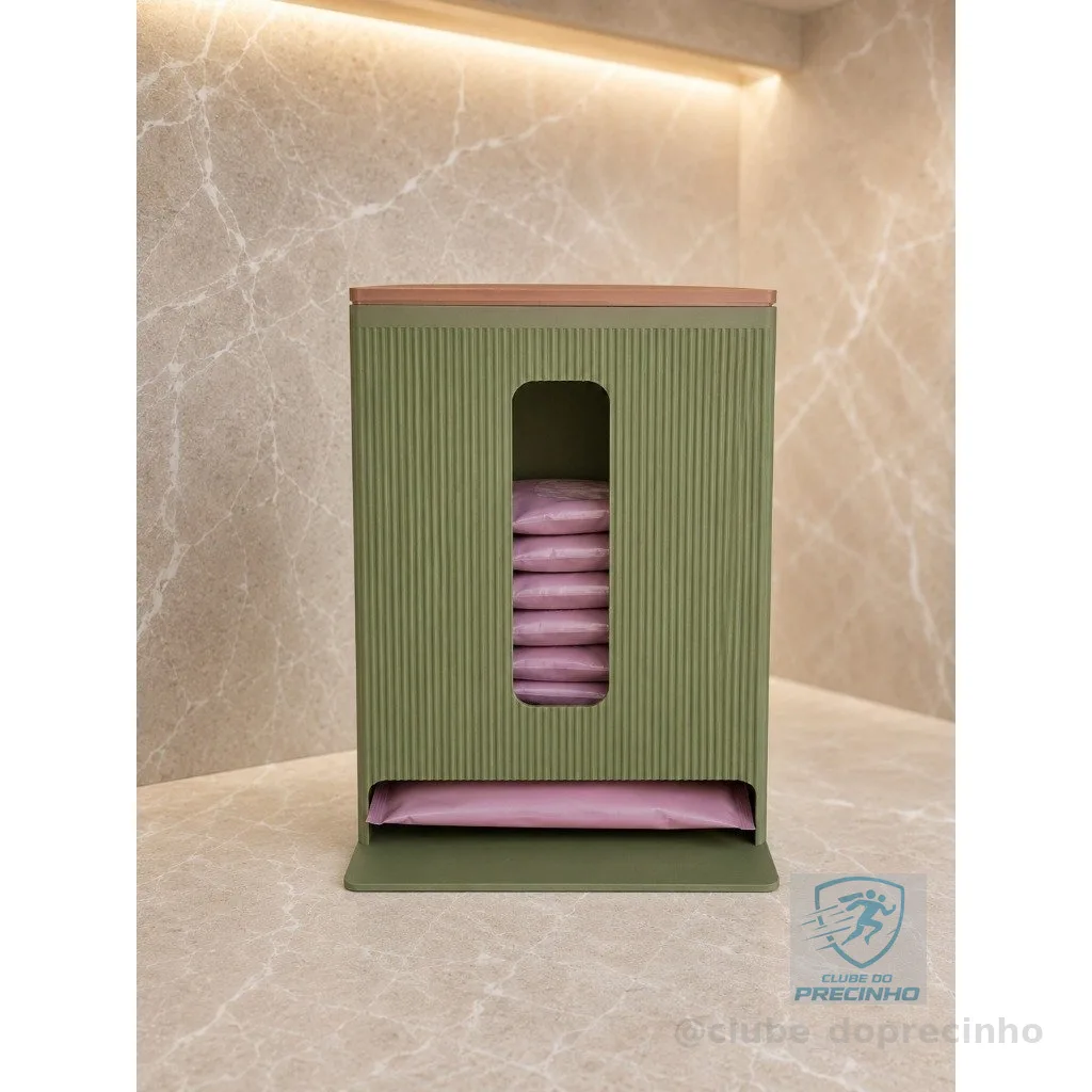 Organizador de Sachês Pet com Tampa e Visor + Espremedor de Sachê | Para Cães e Gatos | Linha Essencial