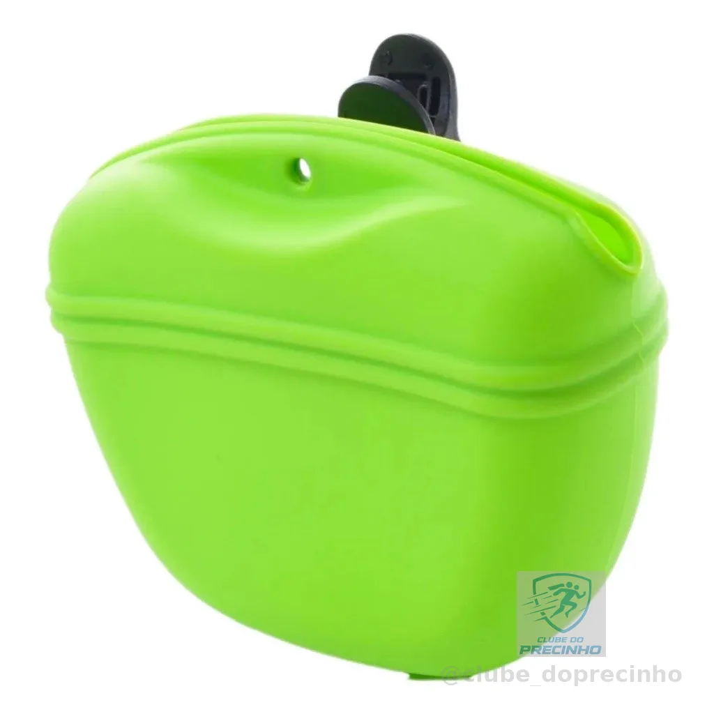 Bolsa de Petisco Pet Silicone para Cães, Petisqueira Treinamento Adestramento