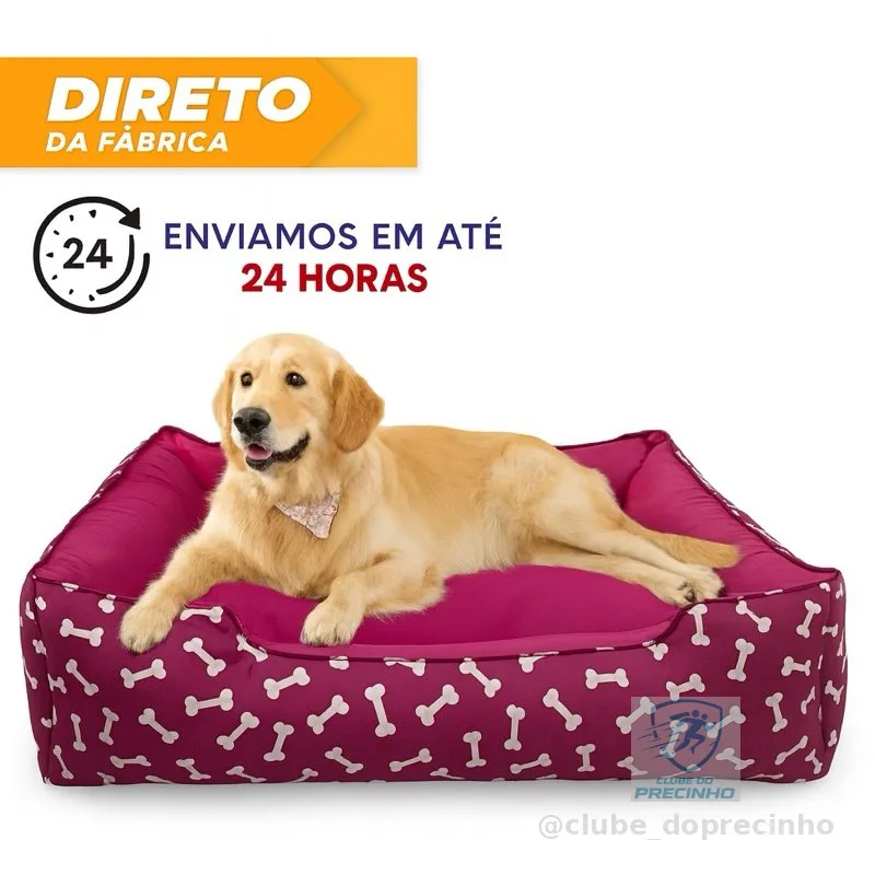 Cama Caminha Pet Cachorro Gato tamanho p,m,g confortável com zíper lavável + almofadinha
