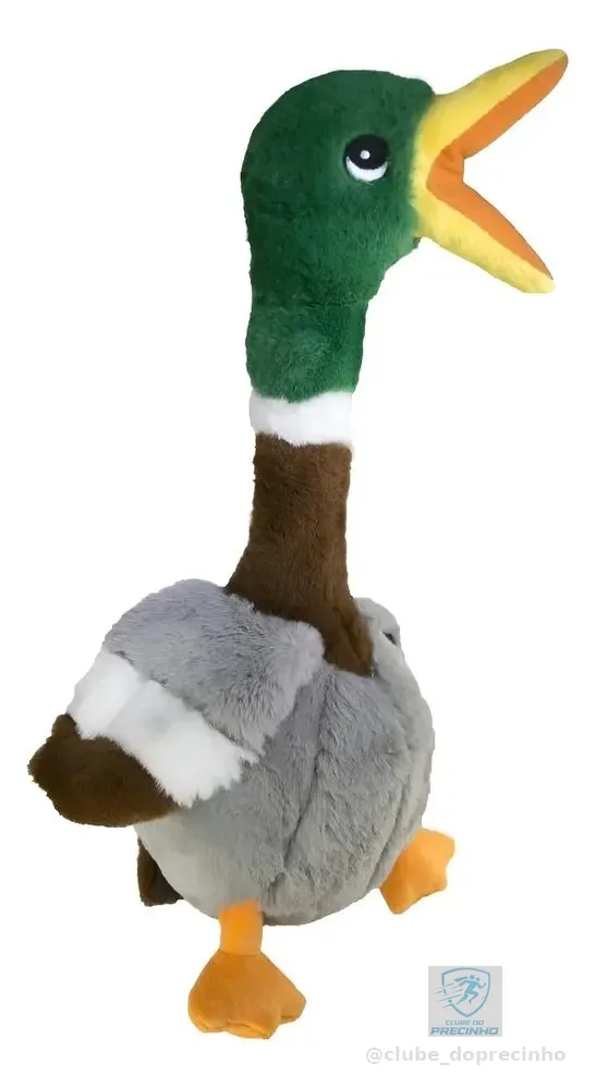 Pelucia Apito Kong Pato Shakers Honkers Duck Grande  Verde/cinza Pato