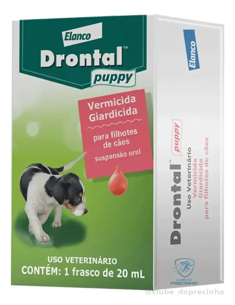Drontal Puppy Vermicida E Giárdicida Para Cães Filhotes 20 Ml