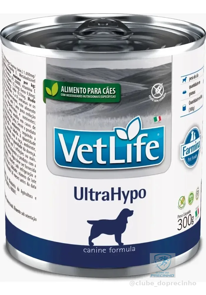 Ração Úmida Farmina Vet Life Ultrahypo Cães Adultos 300g