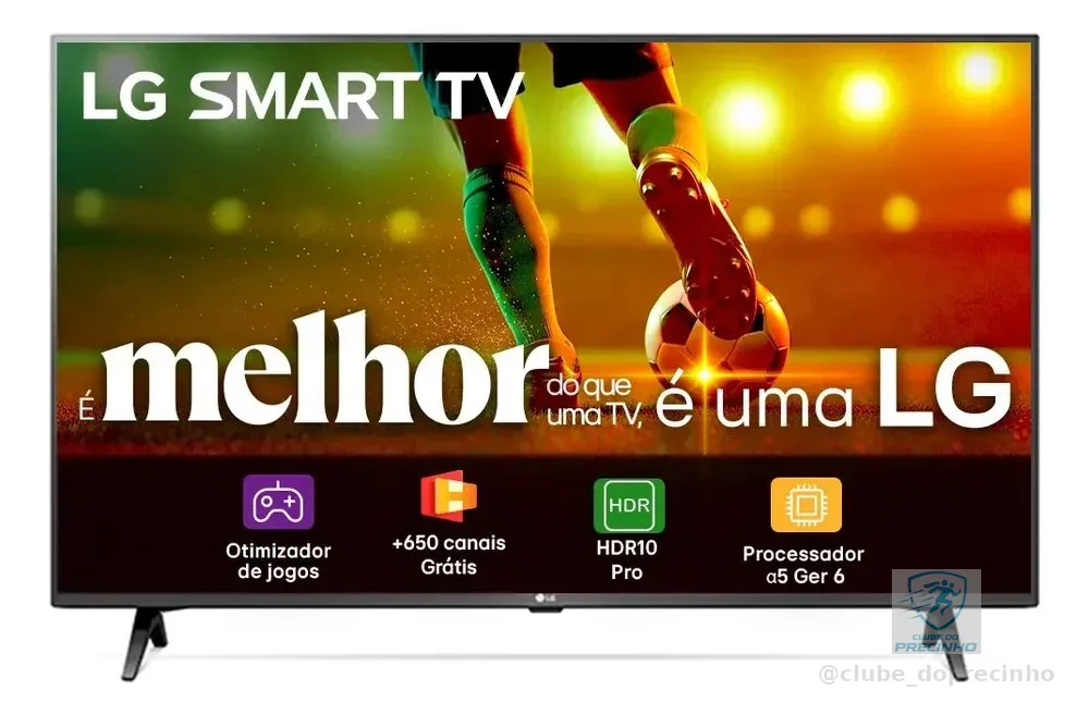 Smart TV LG 43"Full HD, Processador A5 Ger6, AI, Alexa e webOS 23 - 43LR6700PSA