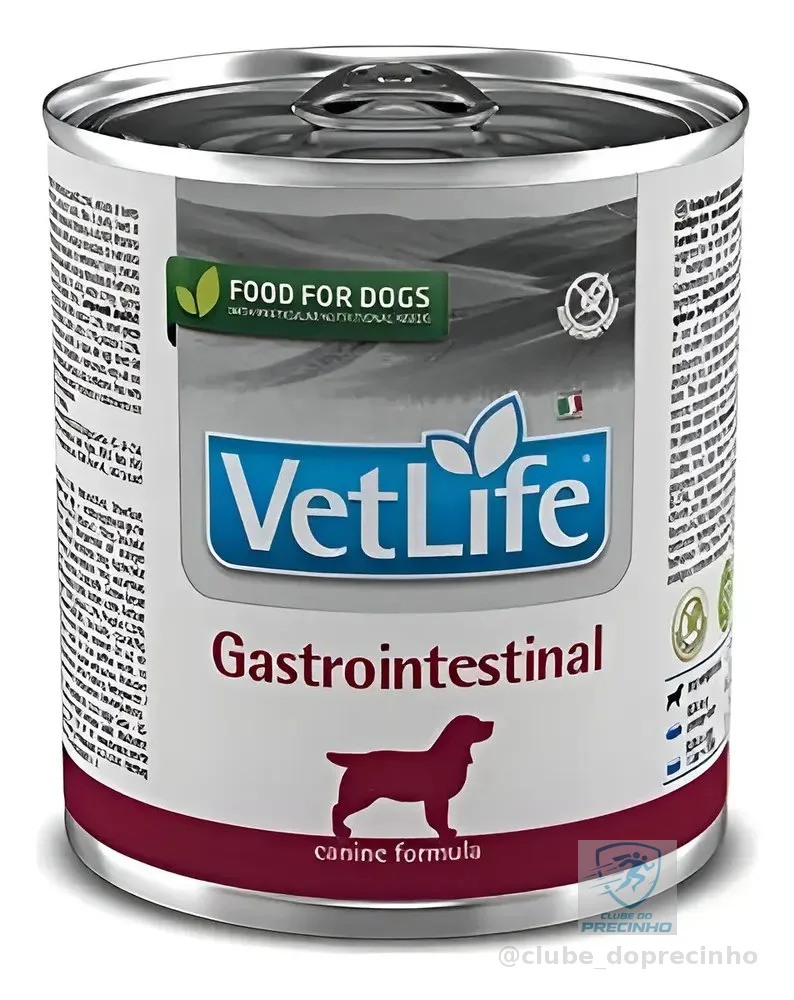 Ração Úmida Farmina Vet Life Natural Canine Gastrointestinal para Cães Adultos 300g