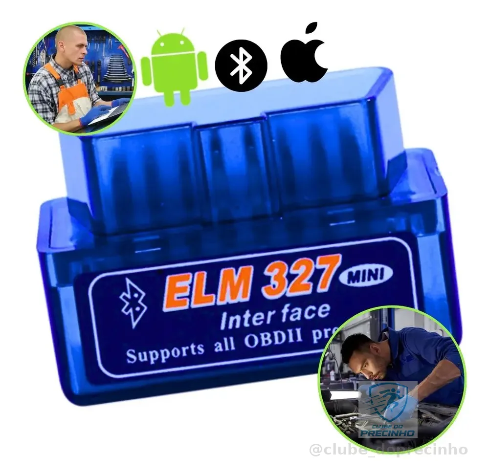Scanner Automotivo Bluetooth Obd2 Eml 327 Android Ios Obdii