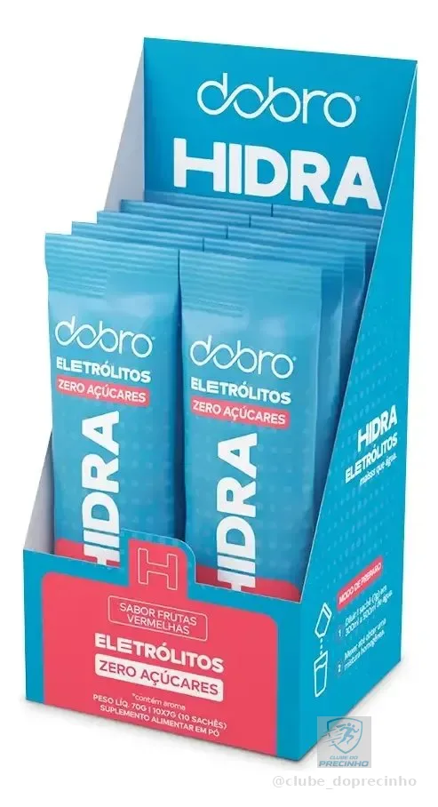 Hidra Eletrólitos Dobro Frutas Vermelhas 10x7g Frutas Vermelhas