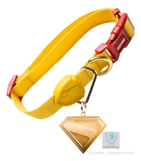 Coleira Para Cães Pet Freefaro Krypto Pingente Licenciado