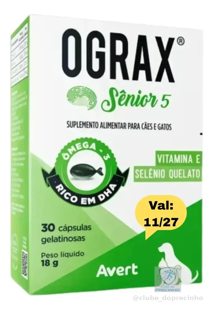 Ograx Senior 5  30cap 18g (seniox) Avert