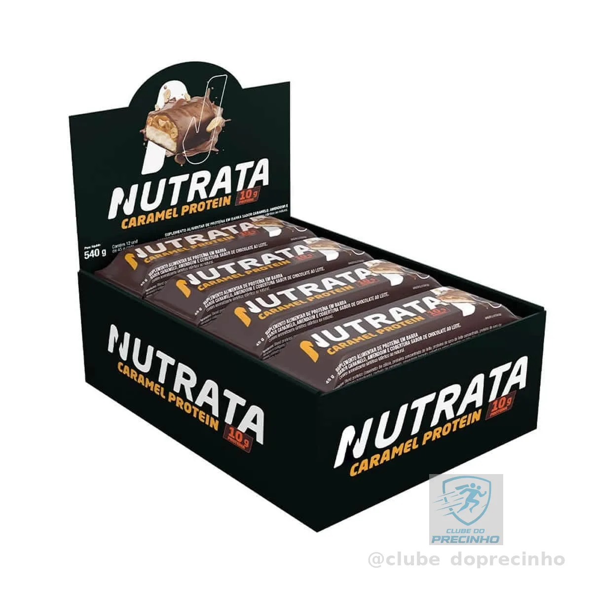 Nutrata Caramel Protein Display (12 unid. 45g), Caramel