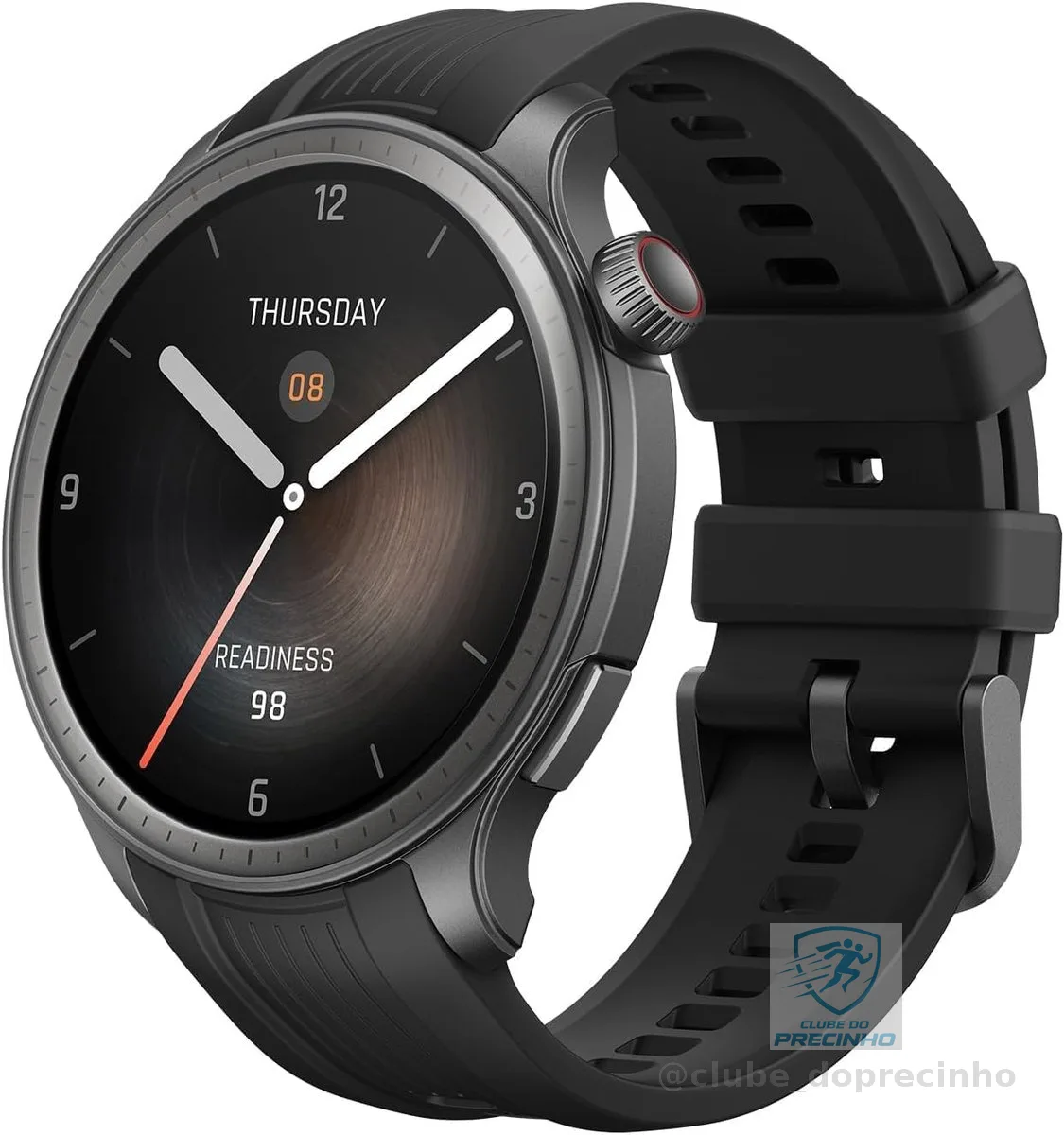 Relógio Inteligente Amazfit Balance 46mm A2287 ZEPP FOLOW Composição Corporal, GPS, Step Tracking, Alexa Built-In, Chamada Bluetooth, Duração da Bateria de 14 Dias (Black)