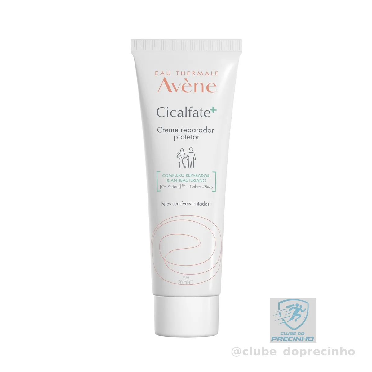 Avène Cicalfate+ Creme Reparador Facial, Nutre, Protege e Repara Pele Irritada, Água Termal Avène, Sulfato de Cobre e Zinco, Purifica, Acalma e Acelera a Reparação da Pele, Resultados Visíveis em 48 Horas, 20ml