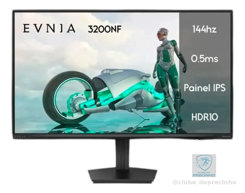 Monitor Gamer Philips Evnia 27'' Ips 144Hz 0.5ms Fhd27m2n3200nf Preto