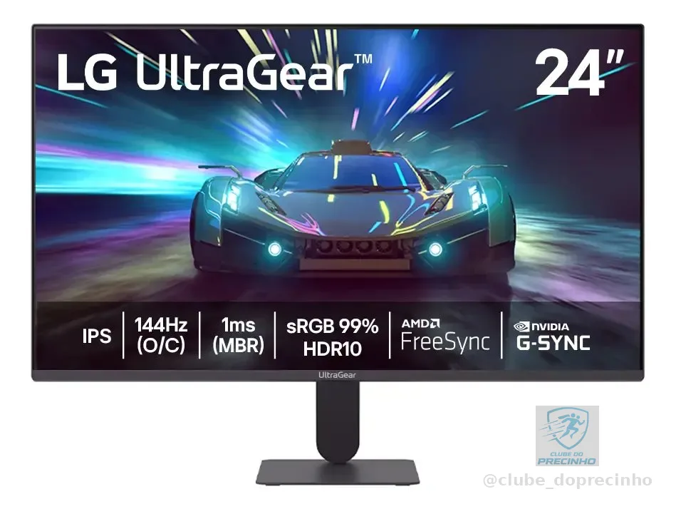 Monitor LG UltraGear™ 24G411A-B 24",FHD, 144Hz, 1ms (MBR), NVIDIA G-SYNC, AMD FreeSync, HDR10