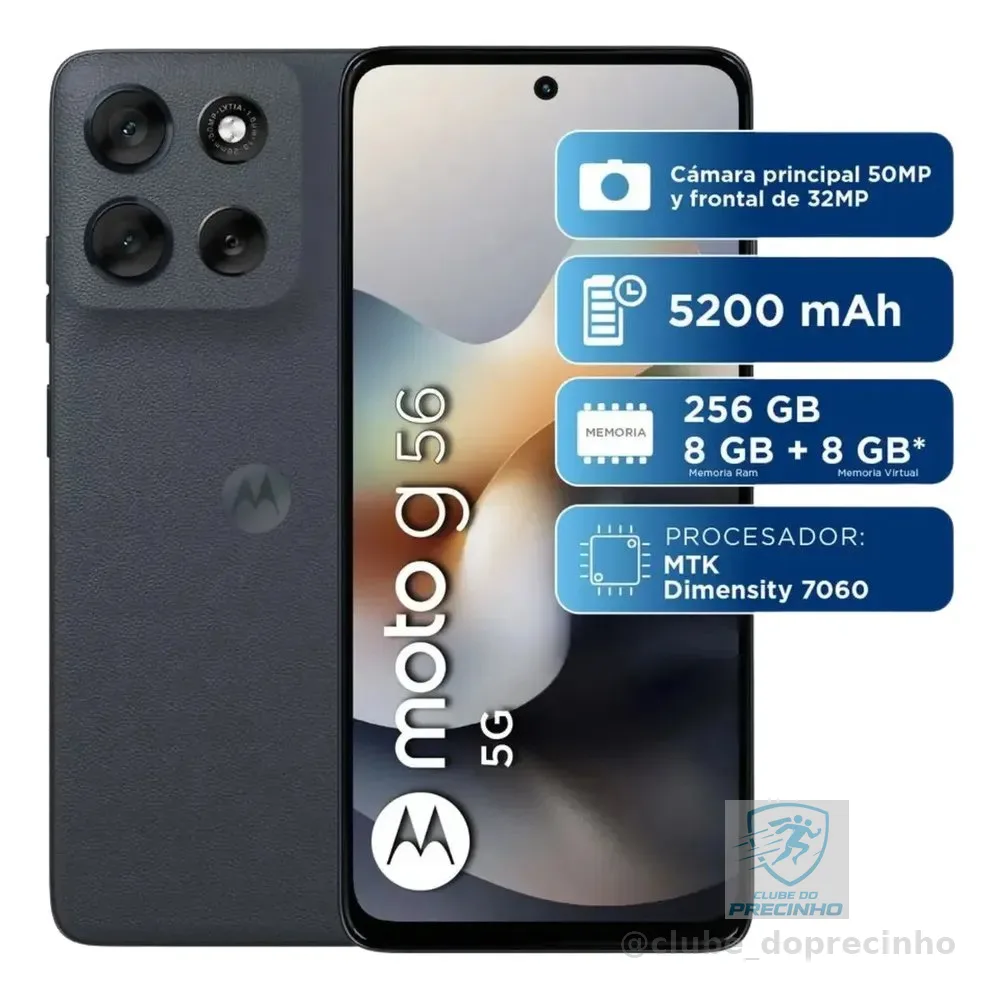 Motorola Moto G56 5g Dual Sim 256gb + 8gb preto