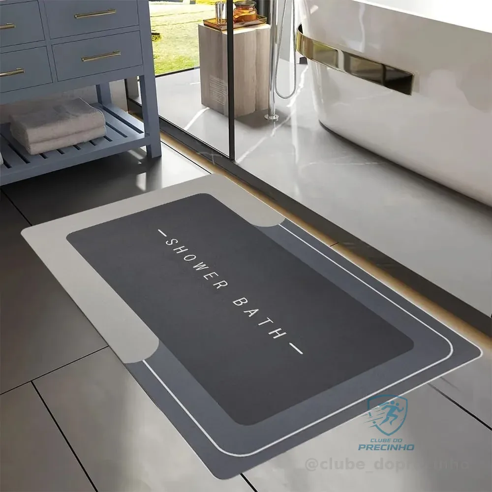 Kit2 Tapetes Para Banheiro Tapete Mágico Ultra  Para Absorçã