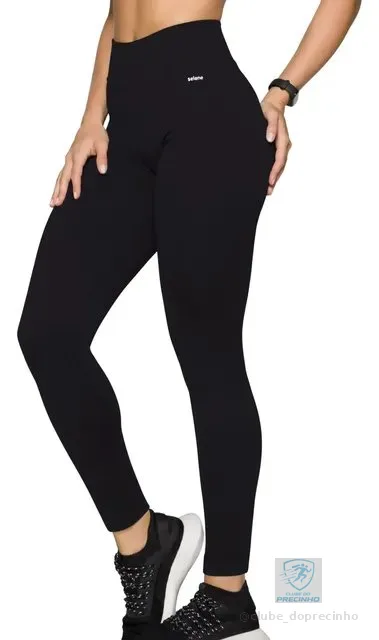 Calça Legging Zero Transparência Fitness Cintura Alta Selene
