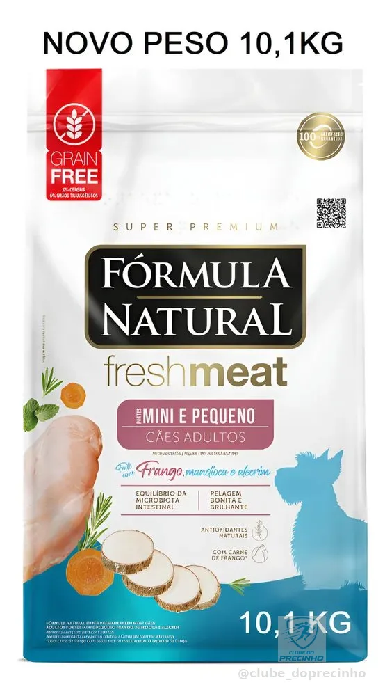 FORMULA NATURAL FRESH MEAT ADULTO PORTE MINI E PEQ. 10,1KG