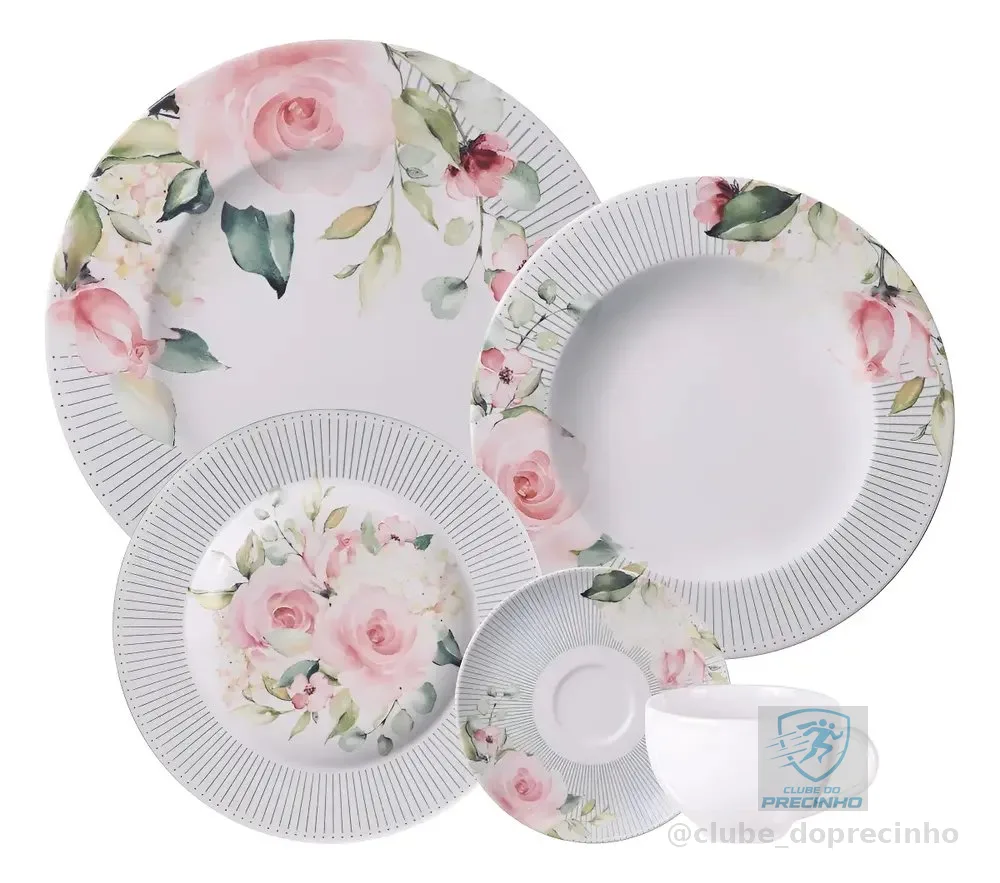 Aparelho De Jantar Tramontina Ornatta 20 Peças Branco