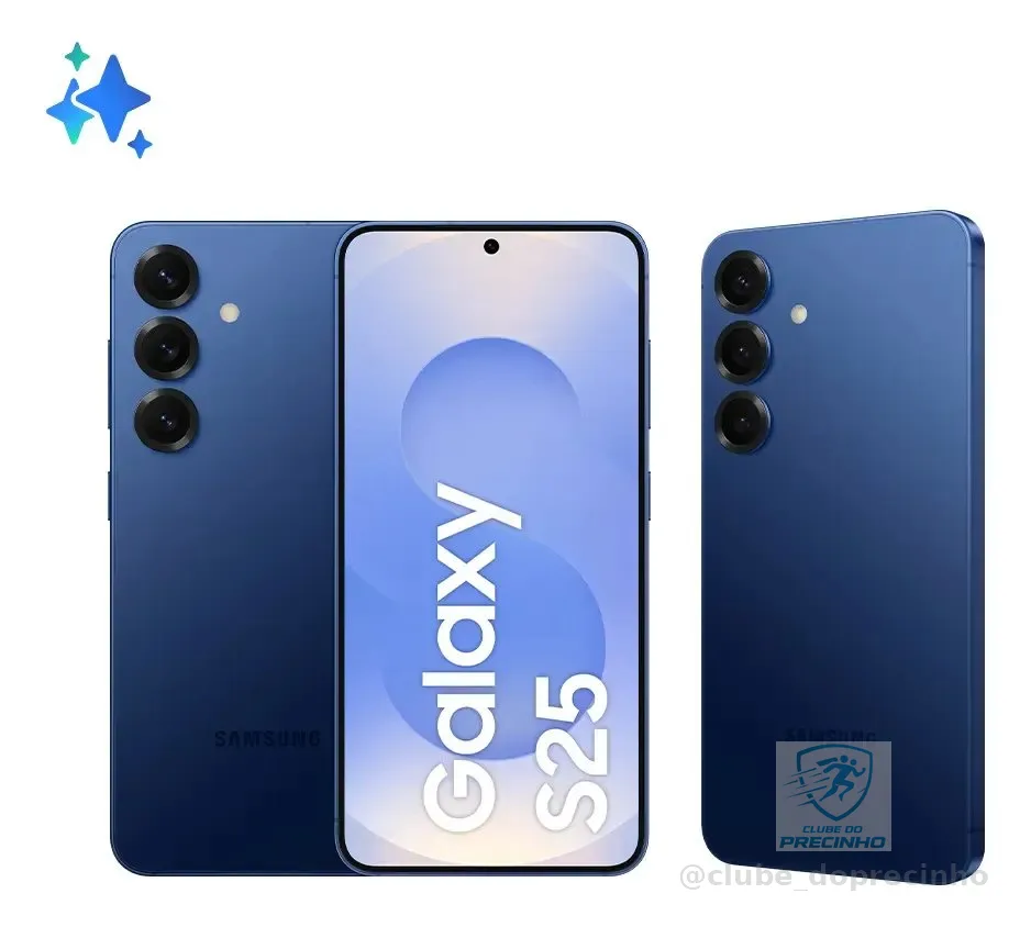 Samsung Galaxy S25 5G, 256GB, 12GB, Câmera Tripla - Azul marinho