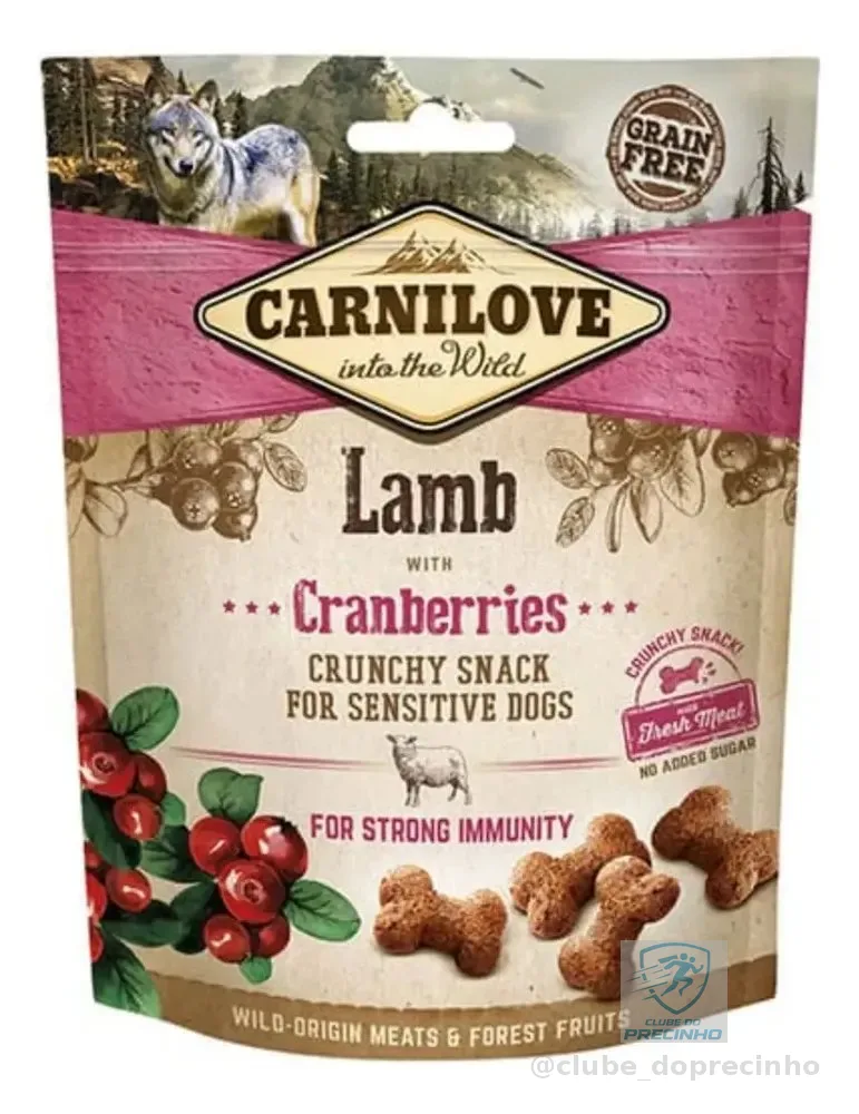 Carnilove Petisco Crocante Cordeiro E Cranberries Para Cães