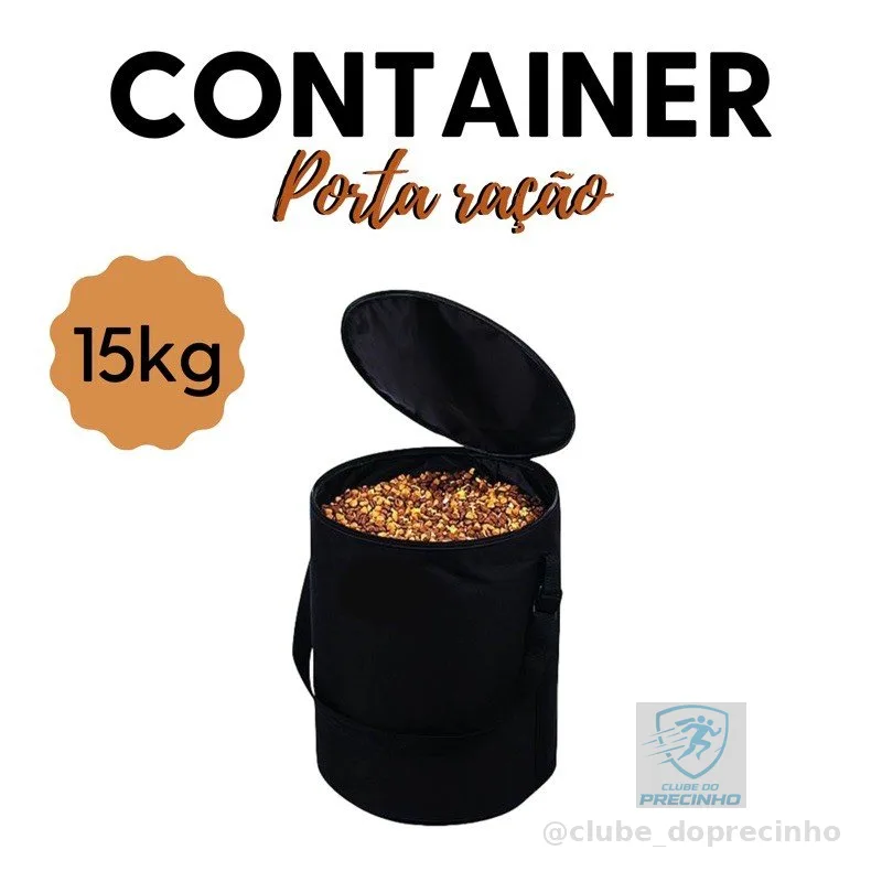 CONTAINER PORTA RAÇÃO 15kg - IMPERMEÁVEL