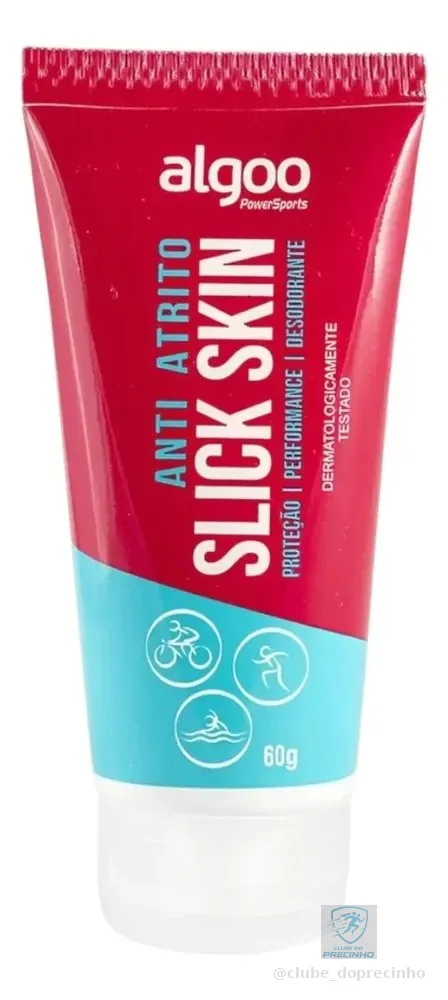 Creme Anti Atrito Slick Skin Corrida Bike Esportes 60g Algoo