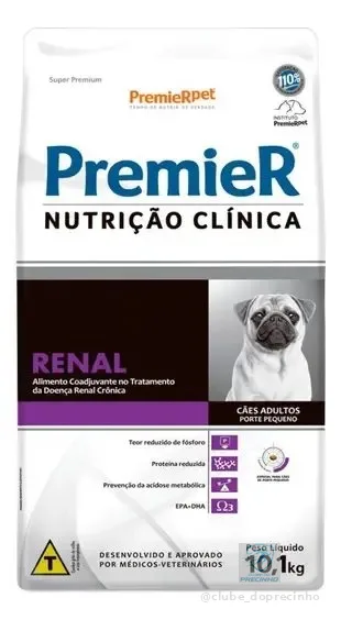 Ração Premier Nutrição Clínica Renal Cães Porte Pequeno 10kg
