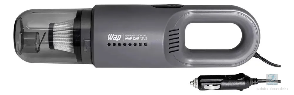 Aspirador Automotivo Portátil WAP CAR com Filtro HEPA e Cabo de 3,7m