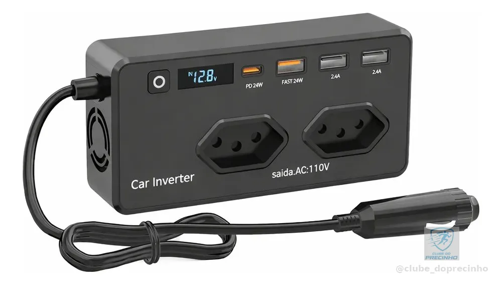Inversor Tensão 12v Para 110v 350w Conversor Automotivo Mccc
