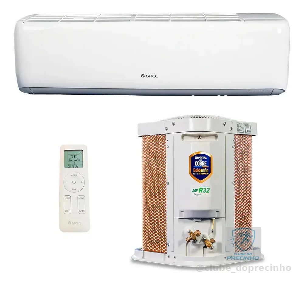 Ar Condicionado Split Gree 9000 BTU Inverter Wi-Fi Frio 220V R32