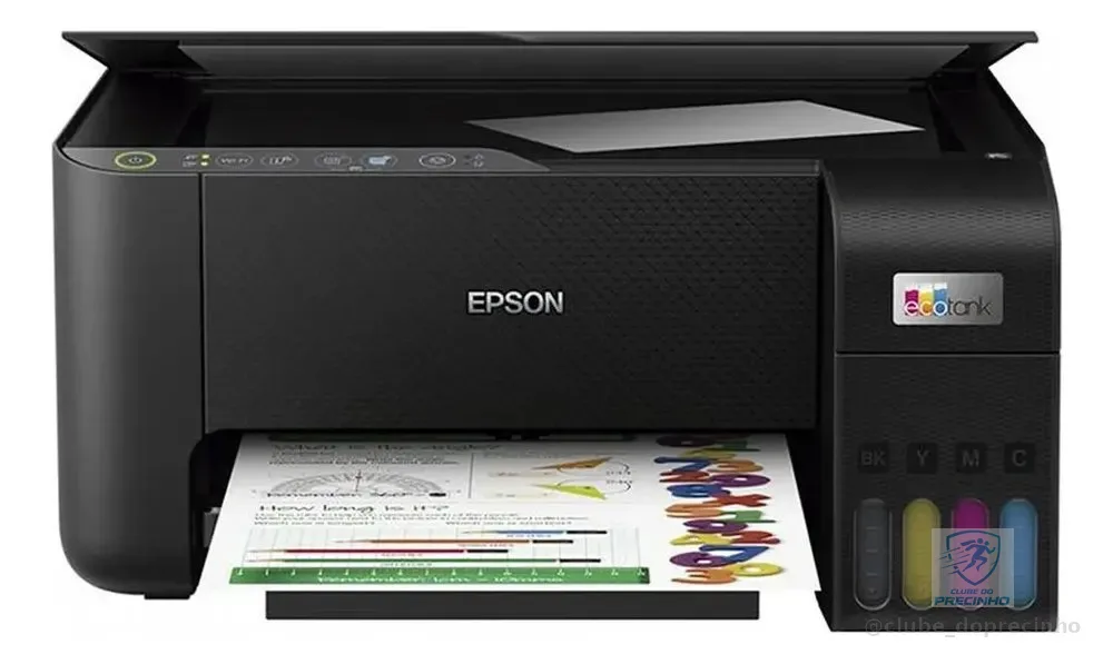 Impressora Multifuncional Tanque De Tinta Color Epson L3250 Preto