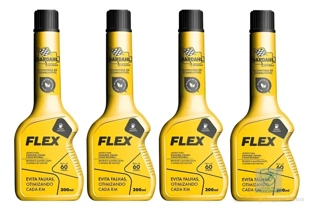 4 Aditivos Combustível Promax Flex 200ml Para Carros e Caminhonetes