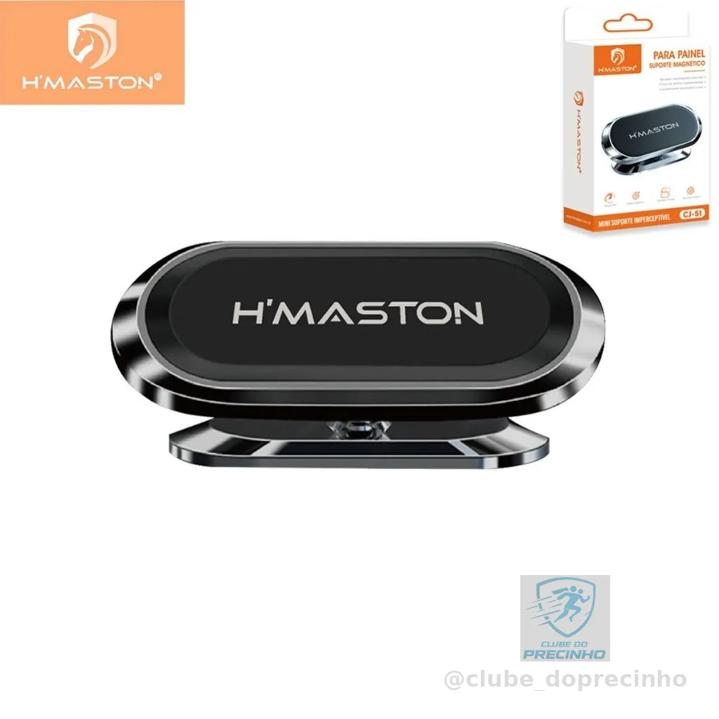 H'maston CJ-51 Suporte Veicular Magnético Para Carro Celular Universal 360°