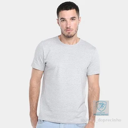 Camiseta Básica Hering Slim Manga Curta Masculina