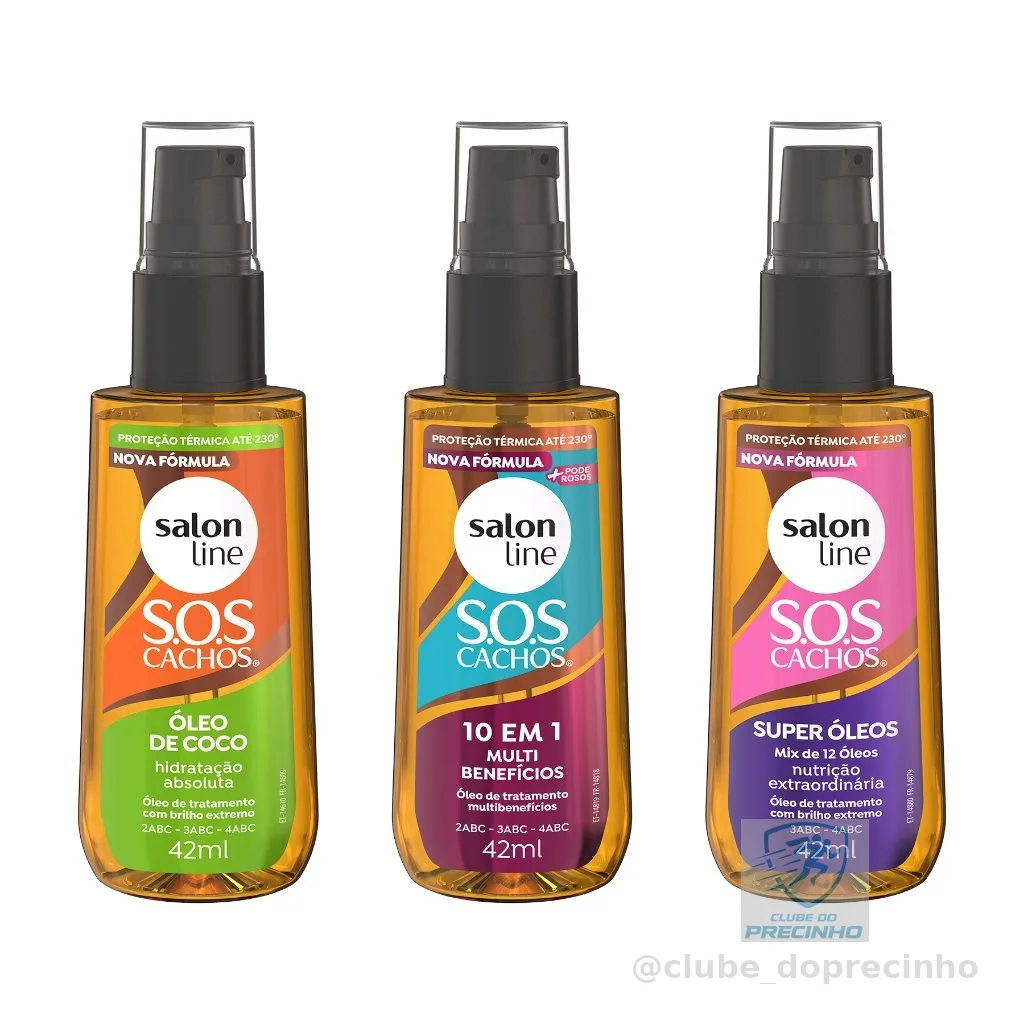 Kit com 3 Óleos de Tratamento Coco, Super Óleos e Multibenefícios