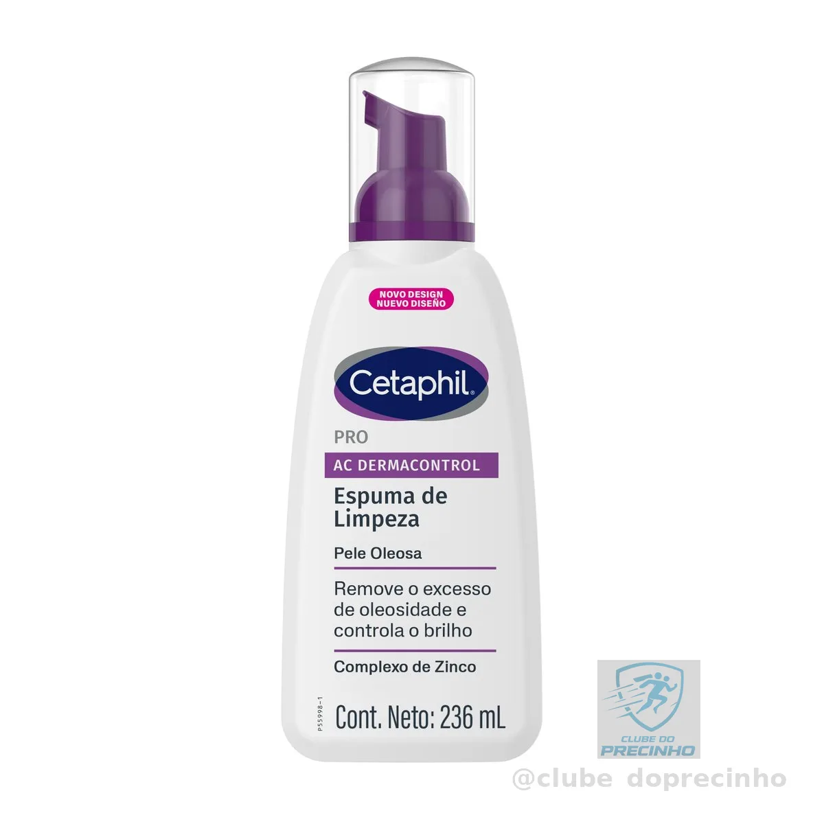 Cetaphil Pro AC Dermacontrol Espuma De Limpeza Facial Pele Oleosa 236ml