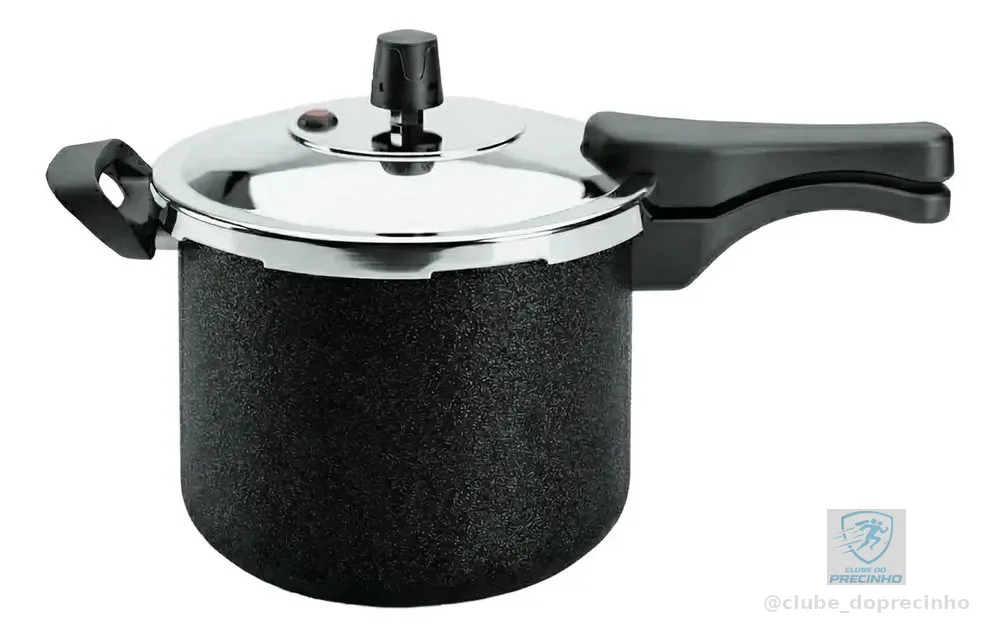 Panela De Pressão Triunfo 4,5 L Fechamento Externo Cor Preto Craqueado
