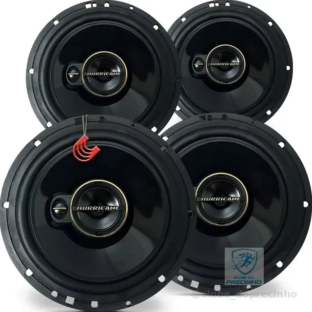 Kit 4 Alto Falante Som Automotivo Porta Dianteira E Traseira