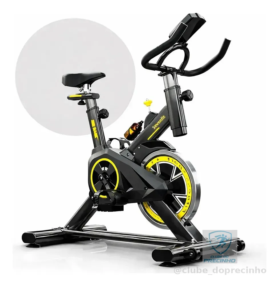 Bicicleta Ergométrica Spinning Sevenfit com Volante de 6kg e Porta Garrafa