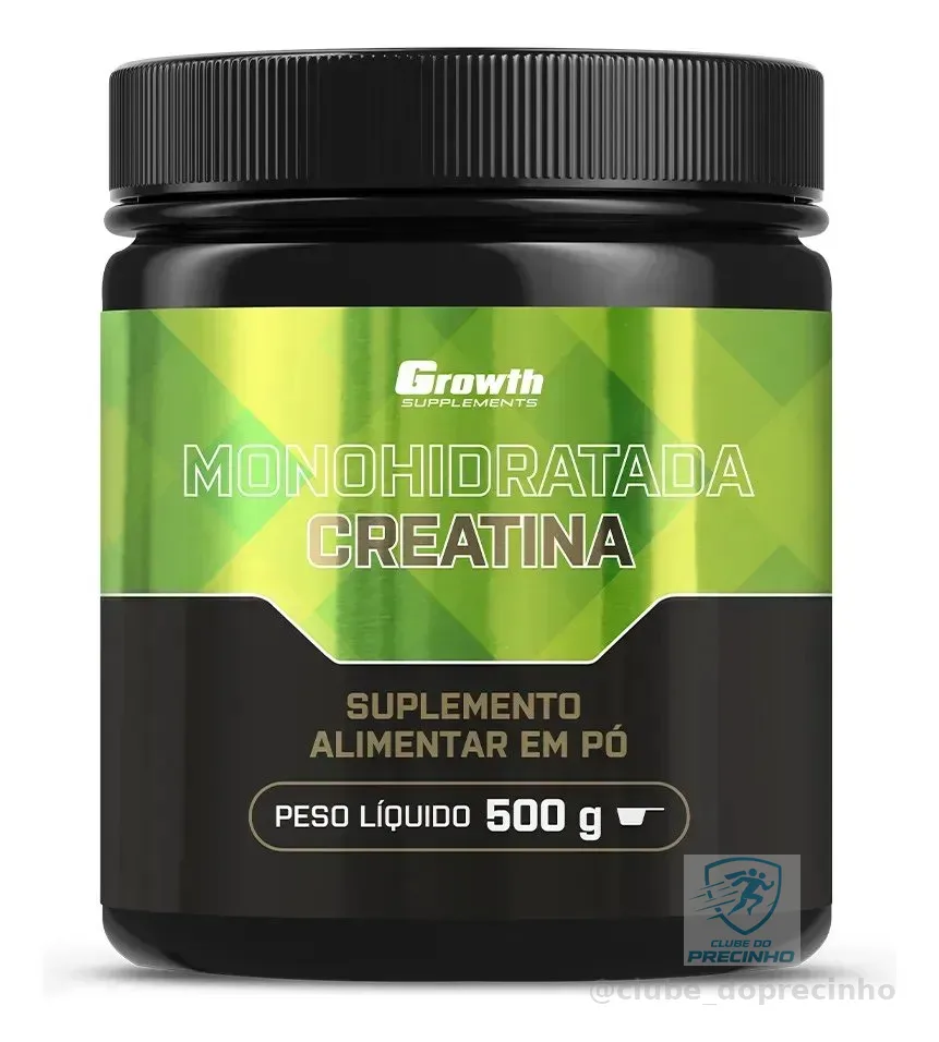 Creatina Monohidratada 500g Pó Growth