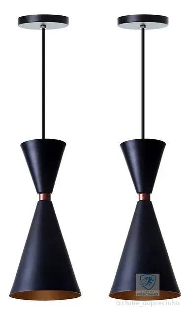 Kit 2 Pendente Lustre Mini Moscou 30cm Balcao Gourmet