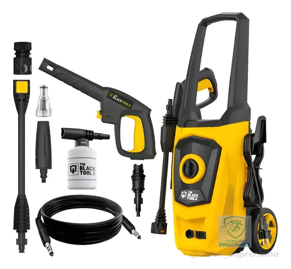 Lavadora De Alta Pressão Portátil 1750psi Turbo 1500w 220v Amarelo 220v 60hz