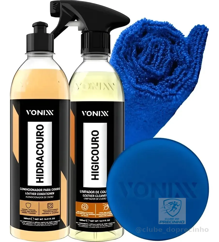 Kit Limpar Hidratar Couro Vonixx Higicouro Hidracouro