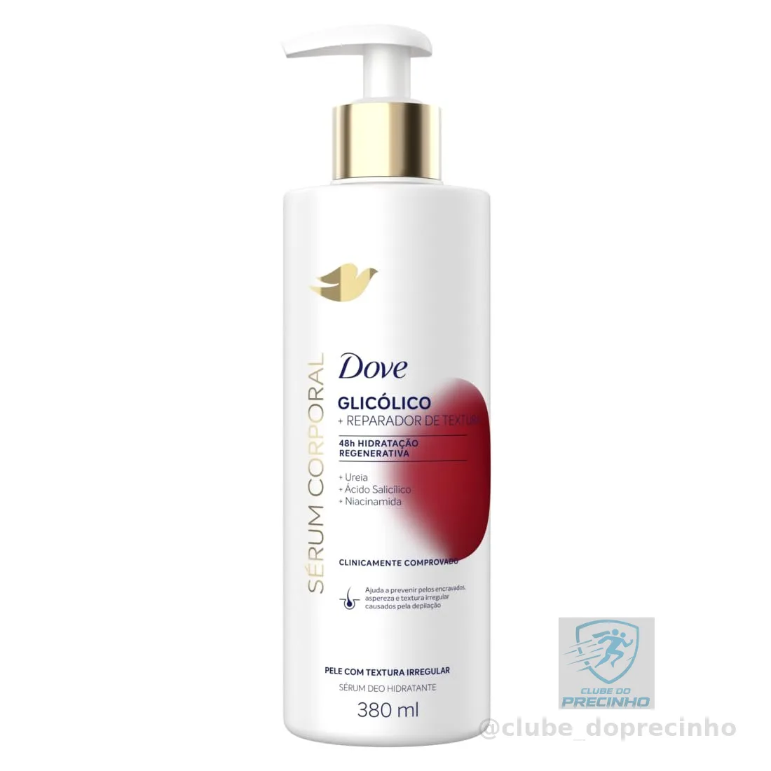 Dove Hidratante Sérum Corporal Glicólico + Reparador de Textura 380ml