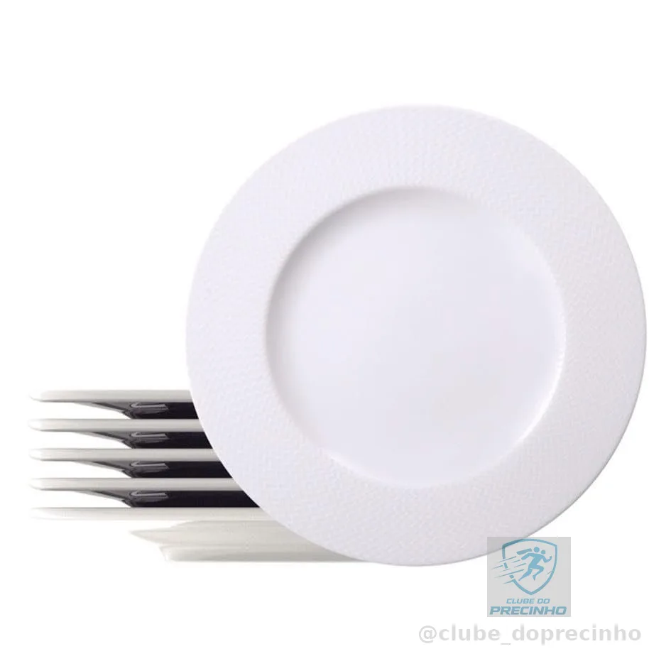 Kit Prato Raso Tramontina Mesh em Porcelana 28 cm 06 Peças