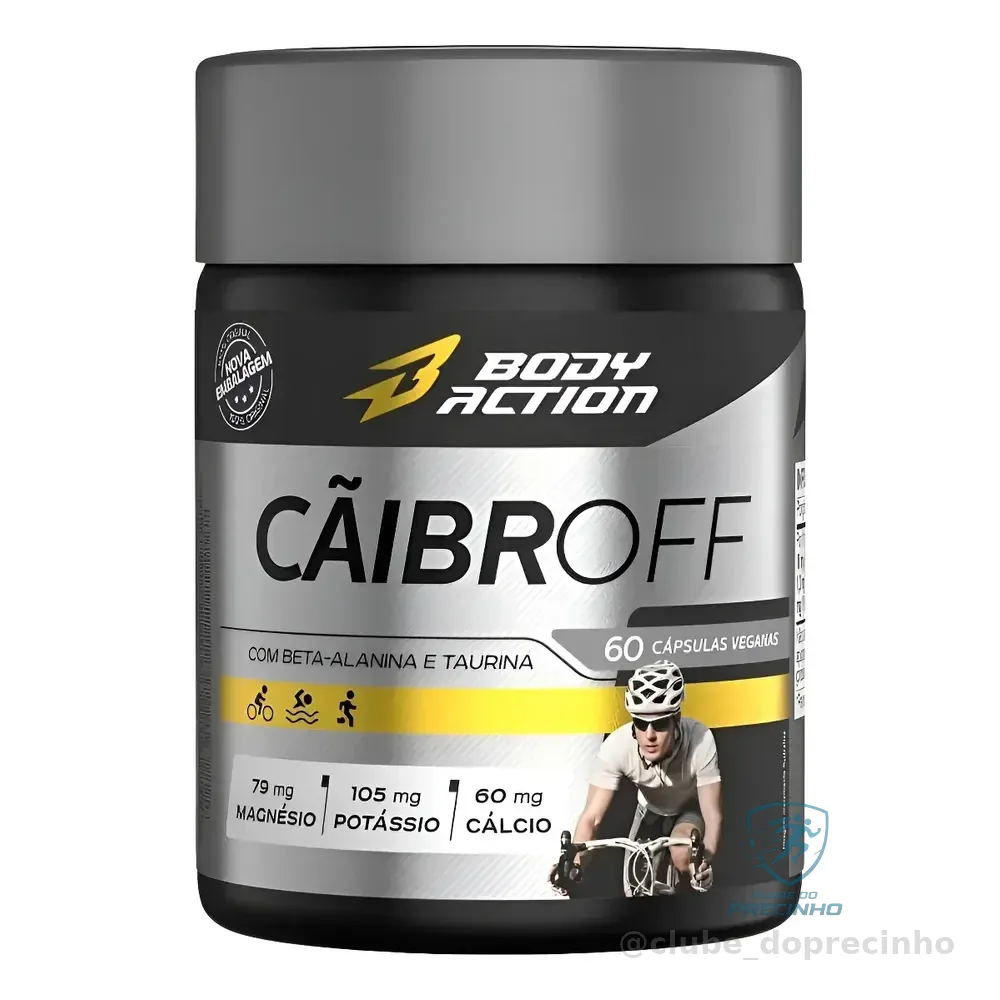 Caibroff 60 Caps Anti Caimbras Potássio Magnésio B Alanina Neutro