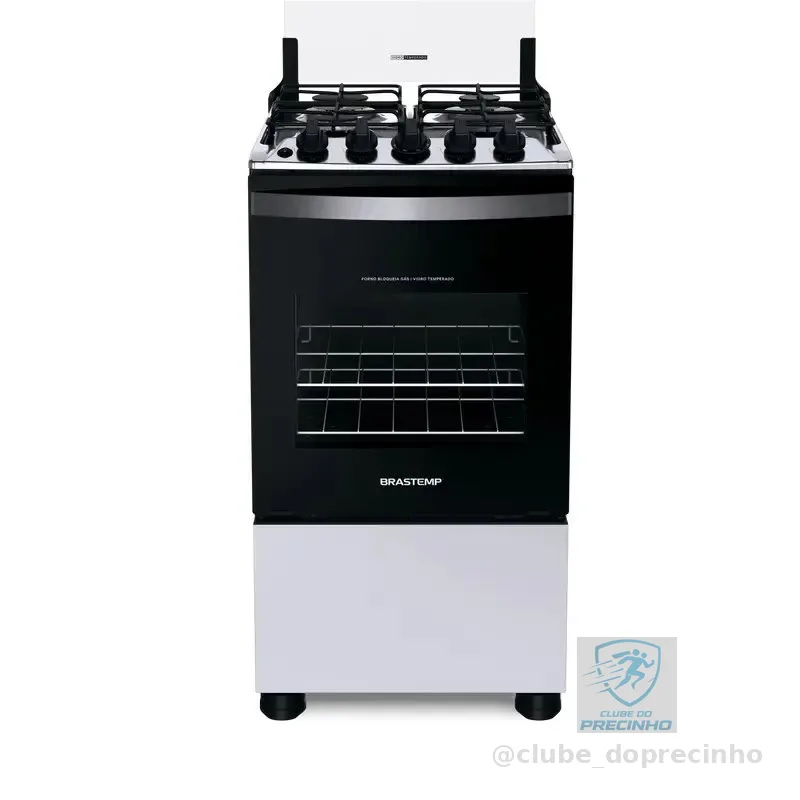 Fogão 4 Bocas Acendimento Automático Clean Bfo4nbb Brastemp Cor Branco