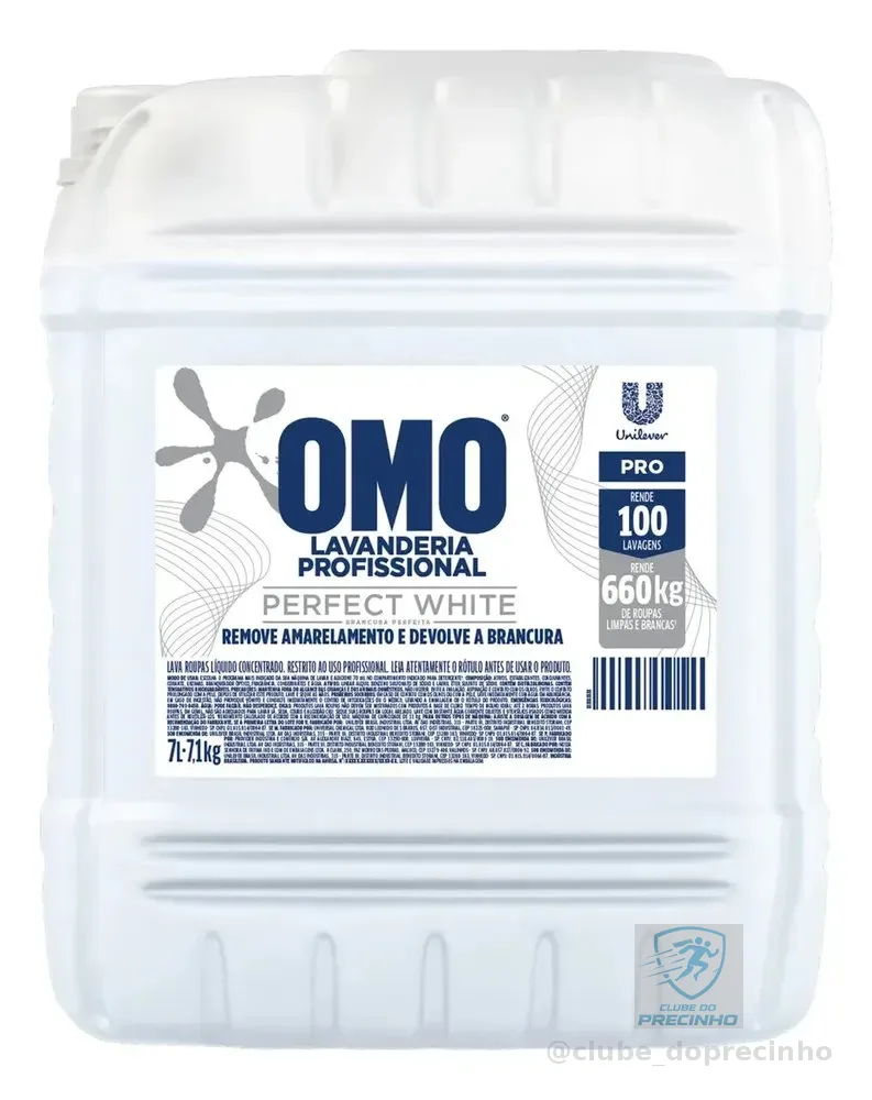 Omo lava roupas líquido profissional Perfect White 7L