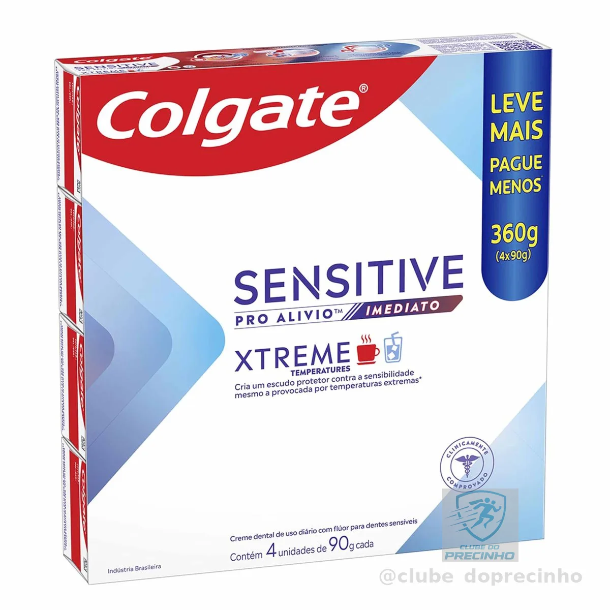 Colgate Sensitive Pro Alívio Xtreme Creme Dental, 4x90g